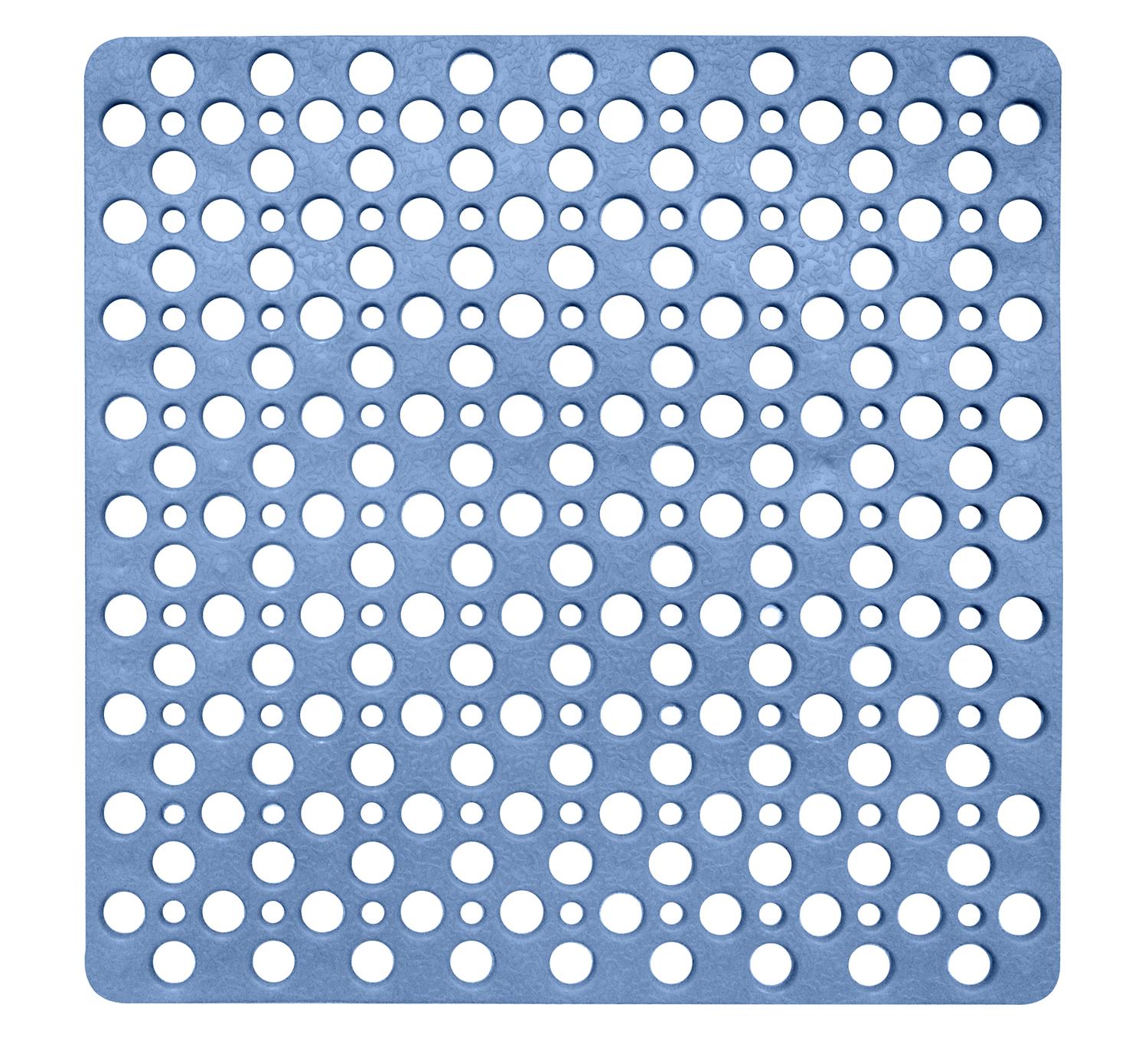 TAPPETO PER LA DOCCIA LINEA AVIO ANTISCIVOLO DA 53X53 CM IN COLORE BLU