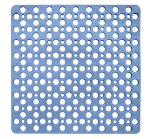 TAPPETO PER LA DOCCIA LINEA AVIO ANTISCIVOLO DA 53X53 CM IN COLORE BLU