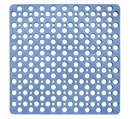 TAPPETO PER LA DOCCIA LINEA AVIO ANTISCIVOLO DA 53X53 CM IN COLORE BLU