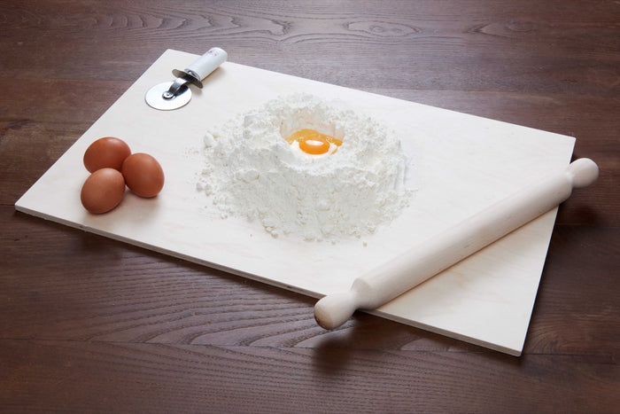 ASSE STENDIPASTA IN LEGNO DI BETULLA 57X37CM CON MATTARELLO DA 40CM