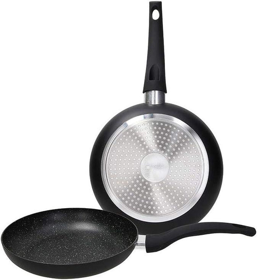 TOGNANA SET 2 PADELLE 22+26 CM ALLUMINIO STAMPATO ANTIGRAFFIO E ANTIADERENTE