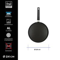 MA MAISON CREPIERA LINEA ALESSIA 24 CM ANTIADERENTE E ANTIGRAFFIO IN ALLUMINIO