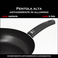 MA MAISON PADELLA ALTA LINEA ALESSIA 26 CM ANTIADERENTE E ANTIGRAFFIO IN ALLUMINIO