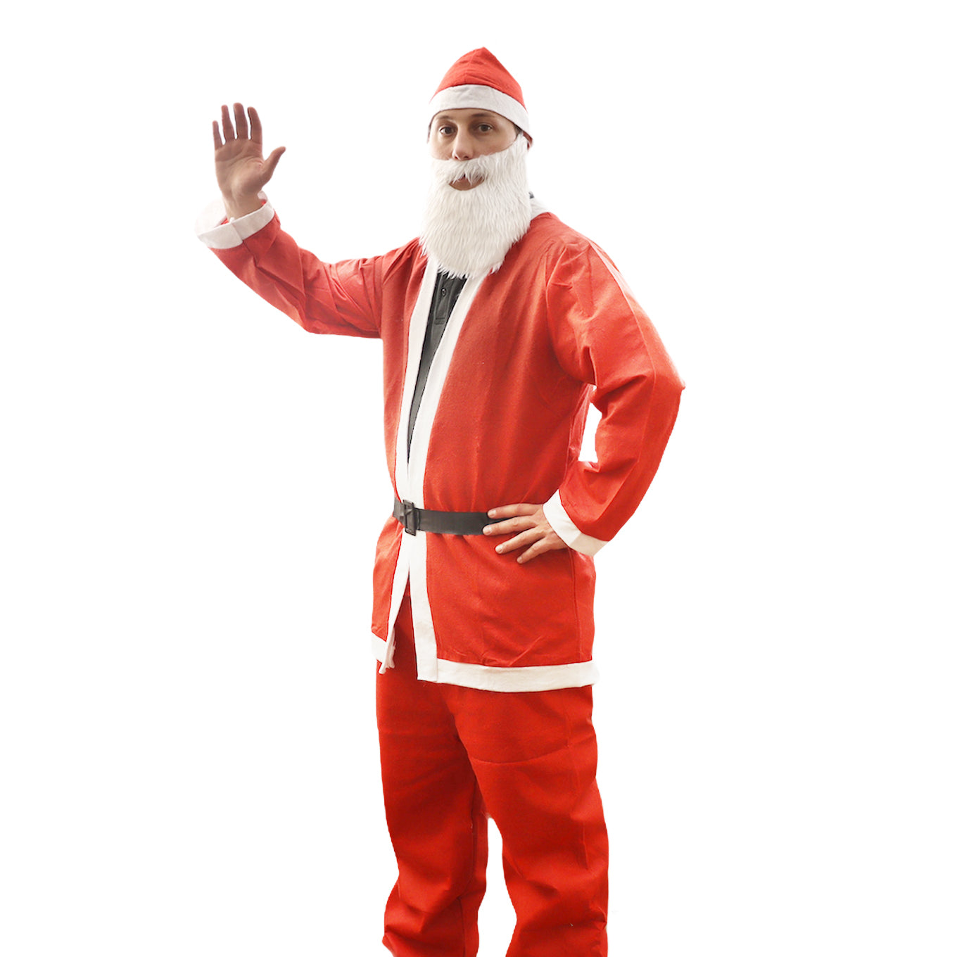 MAURY'S COSTUME DA BABBO NATALE PER UOMO ADULTO IN TAGLIA UNICA