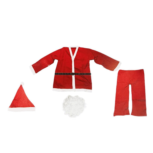 MAURY'S COSTUME DA BABBO NATALE PER UOMO ADULTO IN TAGLIA UNICA