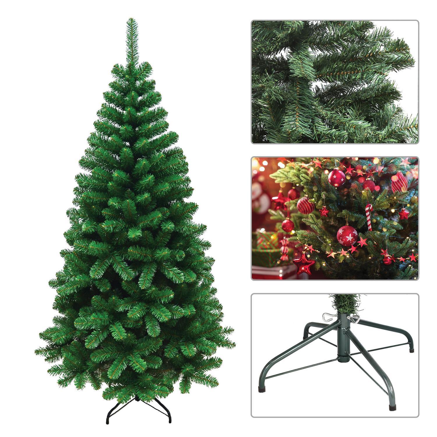 ALBERO DI NATALE ROCCARASO 210 CM VERDE ARTIFICIALE