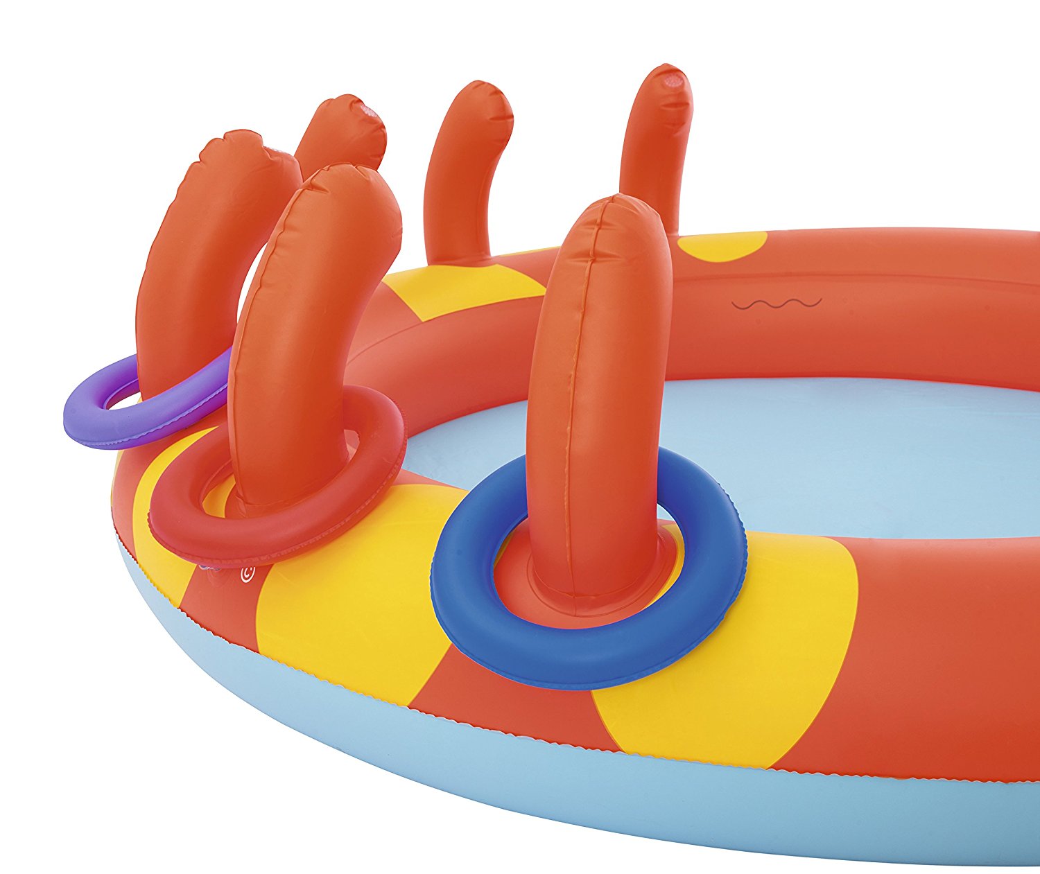 BESTWAY PISCINA GONFIABILE GRANCHIO BIMBI CON GIOCHI D'ACQUA 165 X 150 X 63 CM