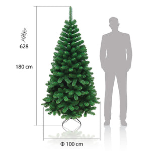 ALBERO DI NATALE ROCCARASO 180 CM VERDE ARTIFICIALE