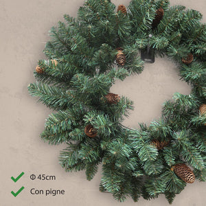 MAURY'S GHIRLANDA DI NATALE DIETRO PORTA MONTEMAURO MEDIO 45 CM