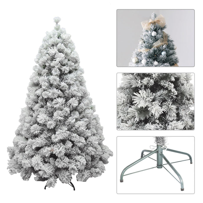 ALBERO DI NATALE GRAN SASSO INNEVATO ARTIFICIALE ALTEZZA 210 CM