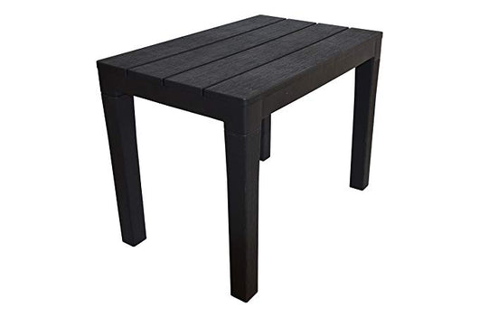 PANCHINA/TAVOLO DOPPIAFUNZIONE TIMOR IN POLIPROPILENE DA ESTERNO ANTRACITE 60 X 38 X 45 CM