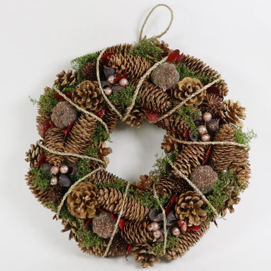 MAURY'S GHIRLANDA DI NATALE DIETRO PORTA 34CM ROPE