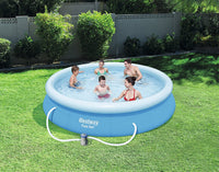 BESTWAY FAST SET PISCINA GONFIABILE FUORI TERRA CON POMPA E FILTRO 366 X 76 CM