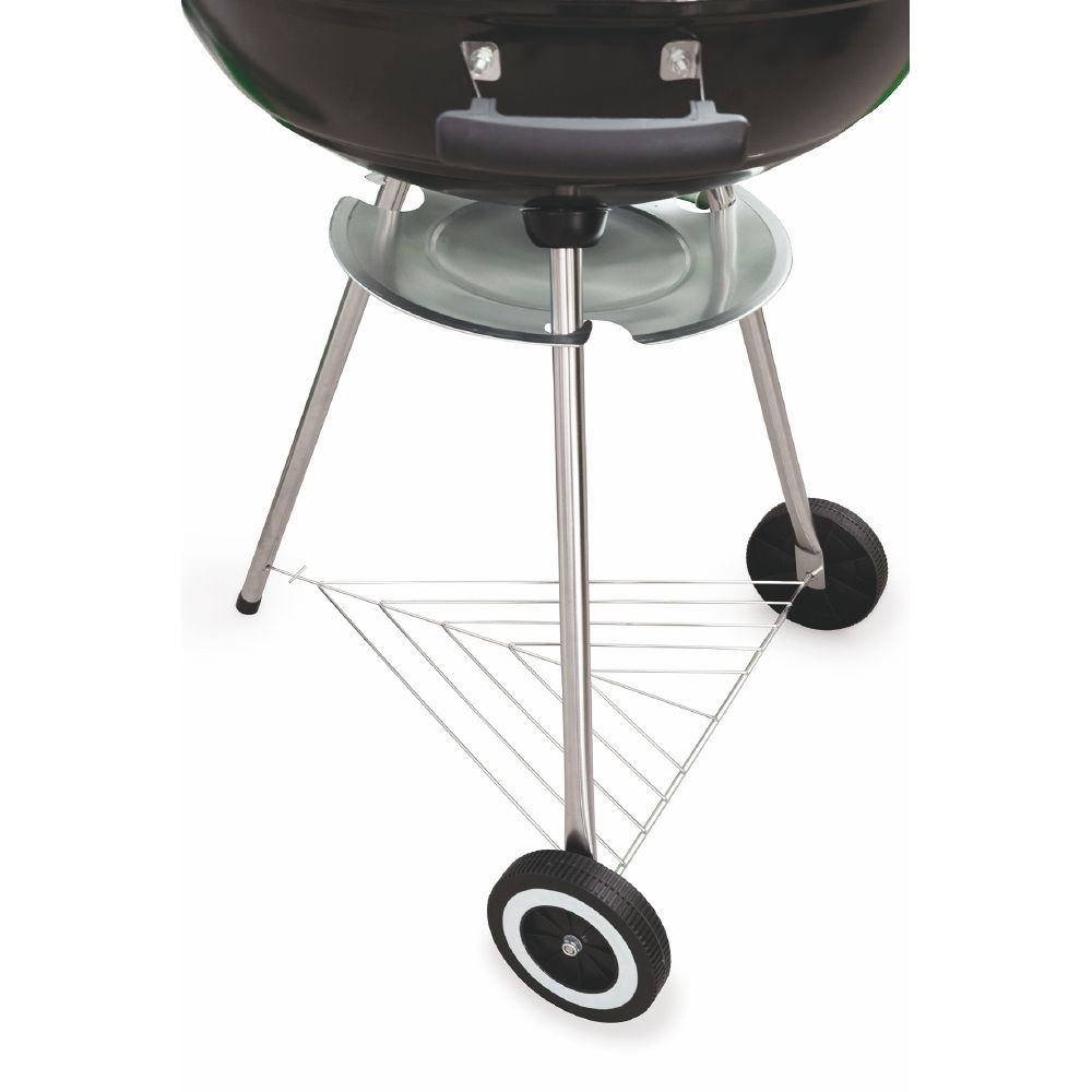 BARBECUE TONDO CON COPERCHIO E RUOTE 73 X 57 X 100 CM