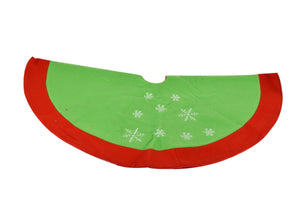 MAURY'S SOTTO ALBERO DI NATALE COPRI BASE DECORATO VERDE ELFO 90 CM