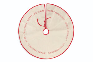 MAURY'S SOTTO ALBERO DI NATALE  MERRY CHRISTMAS 90 CM ROSSO E BIANCO