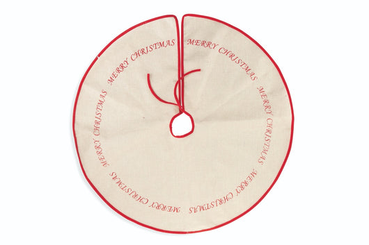 MAURY'S SOTTO ALBERO DI NATALE  MERRY CHRISTMAS 90 CM ROSSO E BIANCO