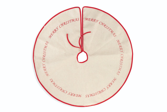 MAURY'S SOTTO ALBERO DI NATALE  MERRY CHRISTMAS 90 CM ROSSO E BIANCO