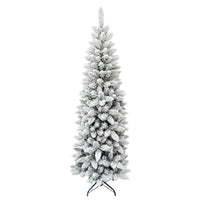 MAURY'S ALBERO DI NATALE EXTRA SLIM 150 CM INNEVATO