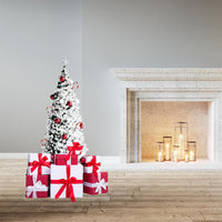 MAURY'S ALBERO DI NATALE EXTRA SLIM 150 CM INNEVATO