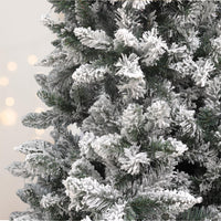 MAURY'S ALBERO DI NATALE EXTRA SLIM 150 CM INNEVATO