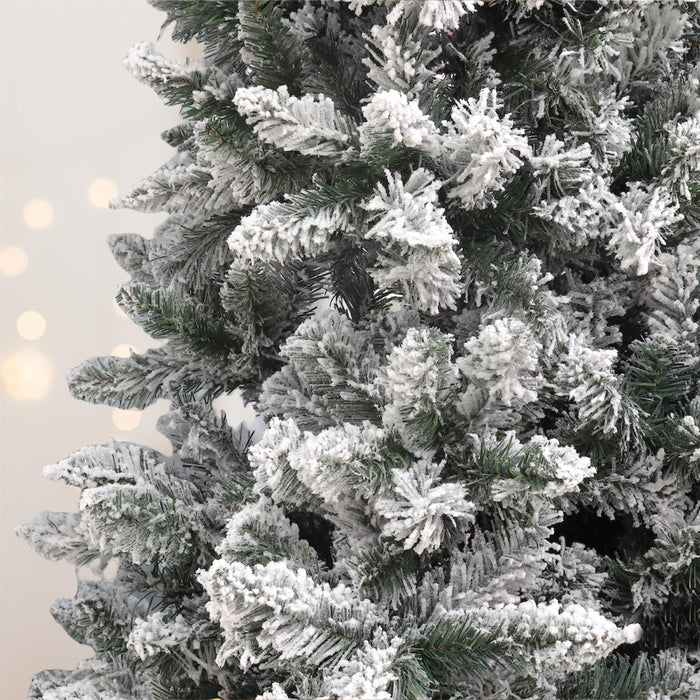 MAURY'S ALBERO DI NATALE EXTRA SLIM 210 CM INNEVATO