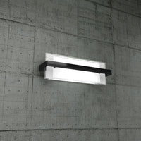 Toplight Plafoniera da parete 2 luci Cross con attacco E27, struttura nera e bianca, design moderno 44x12x15cm