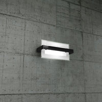 Toplight Plafoniera da parete 1 luce Cross con attacco E27, struttura nera e bianca, design moderno 29x12x15cm