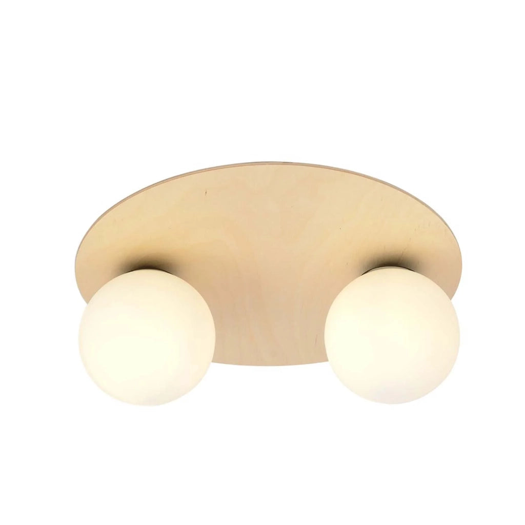Plafoniera Minimal Pegaso Acciaio Marrone 2 Luci E14 Ip20