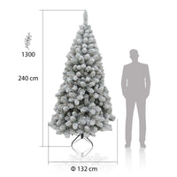MAURY'S ALBERO DI NATALE ROCCARASO INNEVATO 240 CM