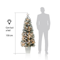 MAURY'S ALBERO MONTECARLO INNEVATO 150 CM CON LED