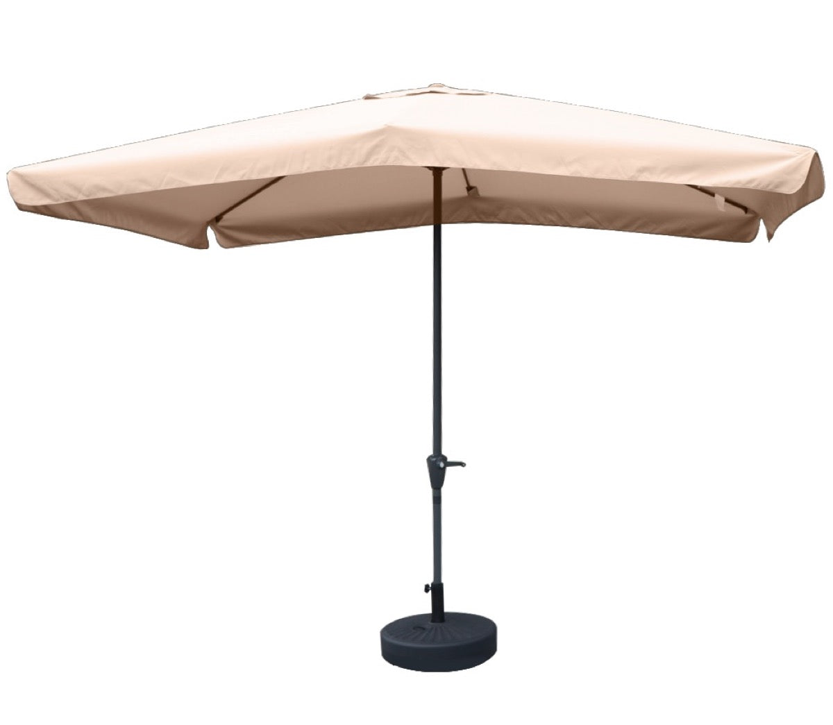 MAURY'S OMBRELLONE DA GIARDINO RETTANGOLARE 3 X 2 MT COLORE ECRÙ DIAMETRO ASTA 40 MM