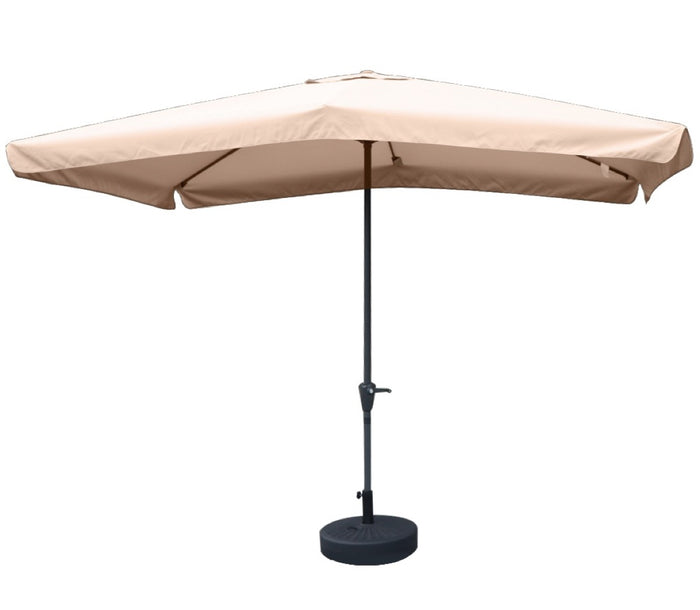 MAURY'S OMBRELLONE DA GIARDINO RETTANGOLARE 3 X 2 MT COLORE ECRÙ DIAMETRO ASTA 40 MM