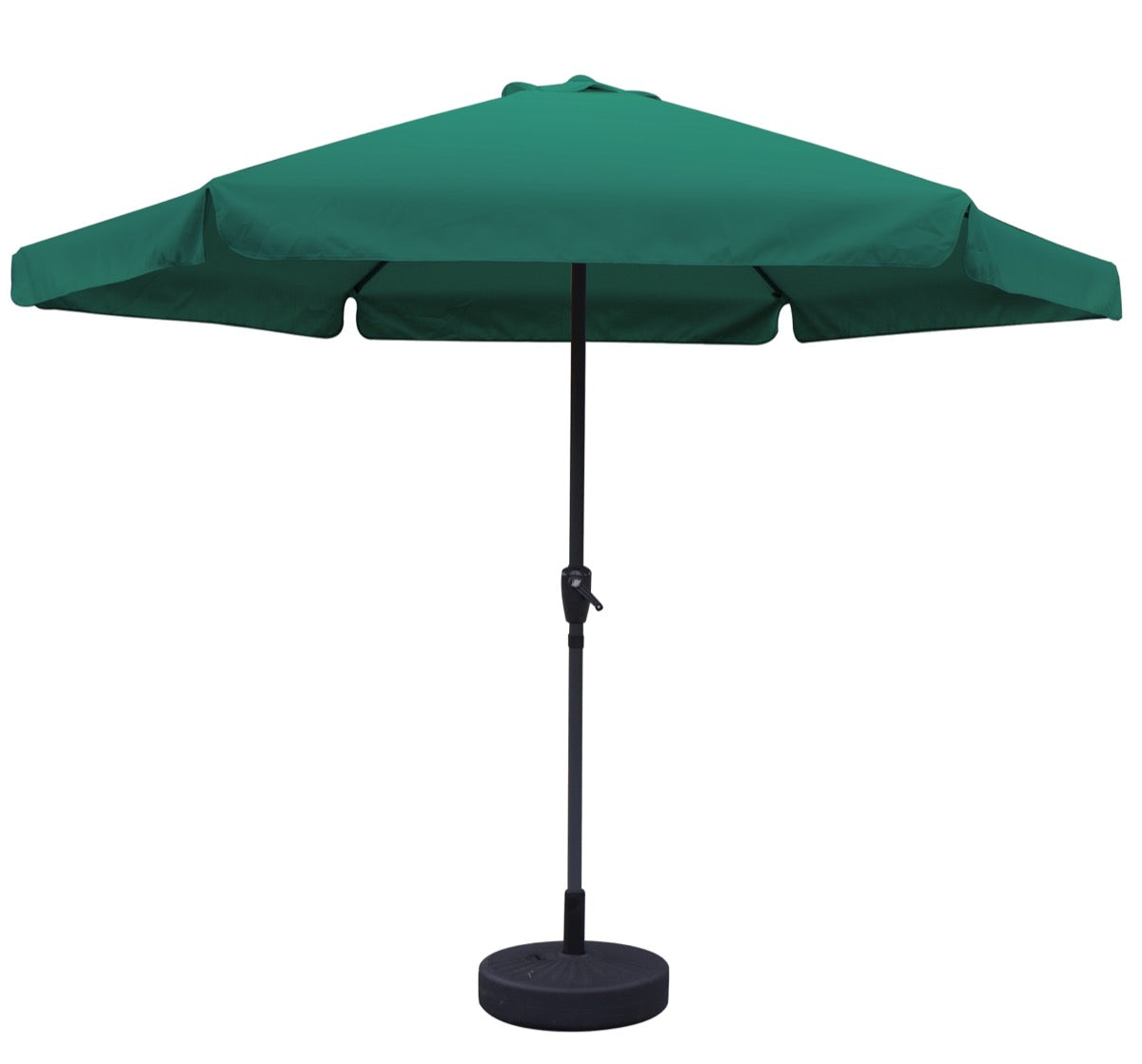 MAURY'S OMBRELLONE DA GIARDINO TONDO 3 MT CON BORDO COLORE VERDE