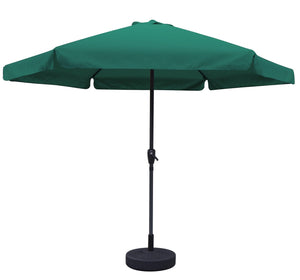 MAURY'S OMBRELLONE DA GIARDINO TONDO 3 MT CON BORDO COLORE VERDE