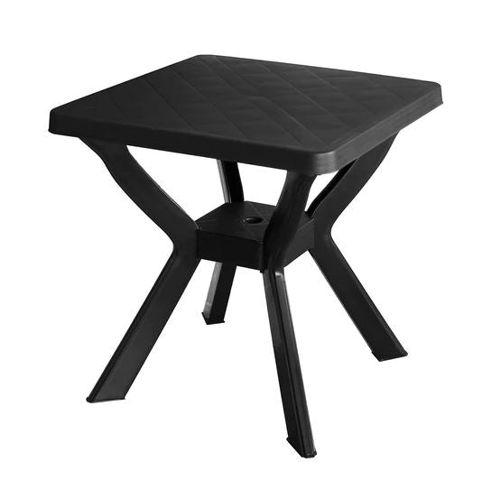 MAURY'S TAVOLO IN RESINA RENO 70X70X72H CM ANTRACITE DA ESTERNO E GIARDINO