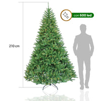 MA MAISON ALBERO LONDON DA 210 CM CON 600 LUCI LED COLORE VERDE