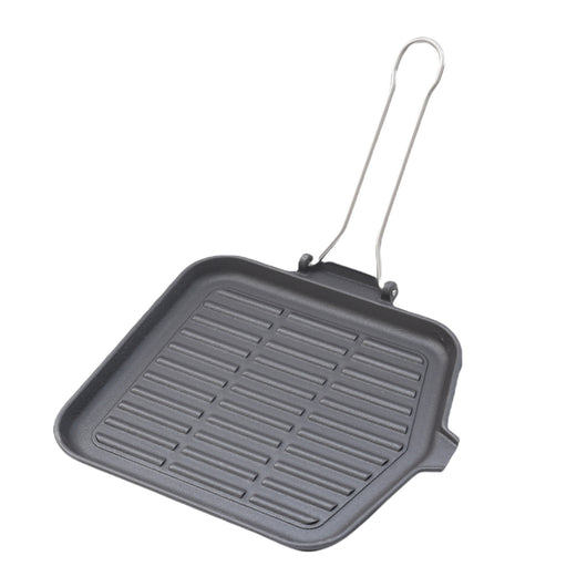 BISTECCHIERA DIETELLA IN GHISA INOSSIDABILE 24 X 24 CM PER PIASTRE A INDUZIONE