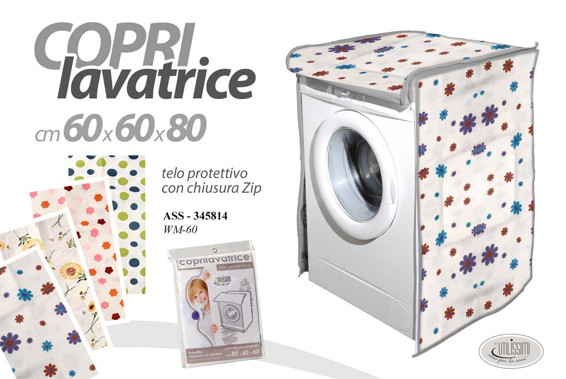 COPRILAVATRICE CON FANTASIA A POIS 85X60X60CM IN COLORE ASSORTITO