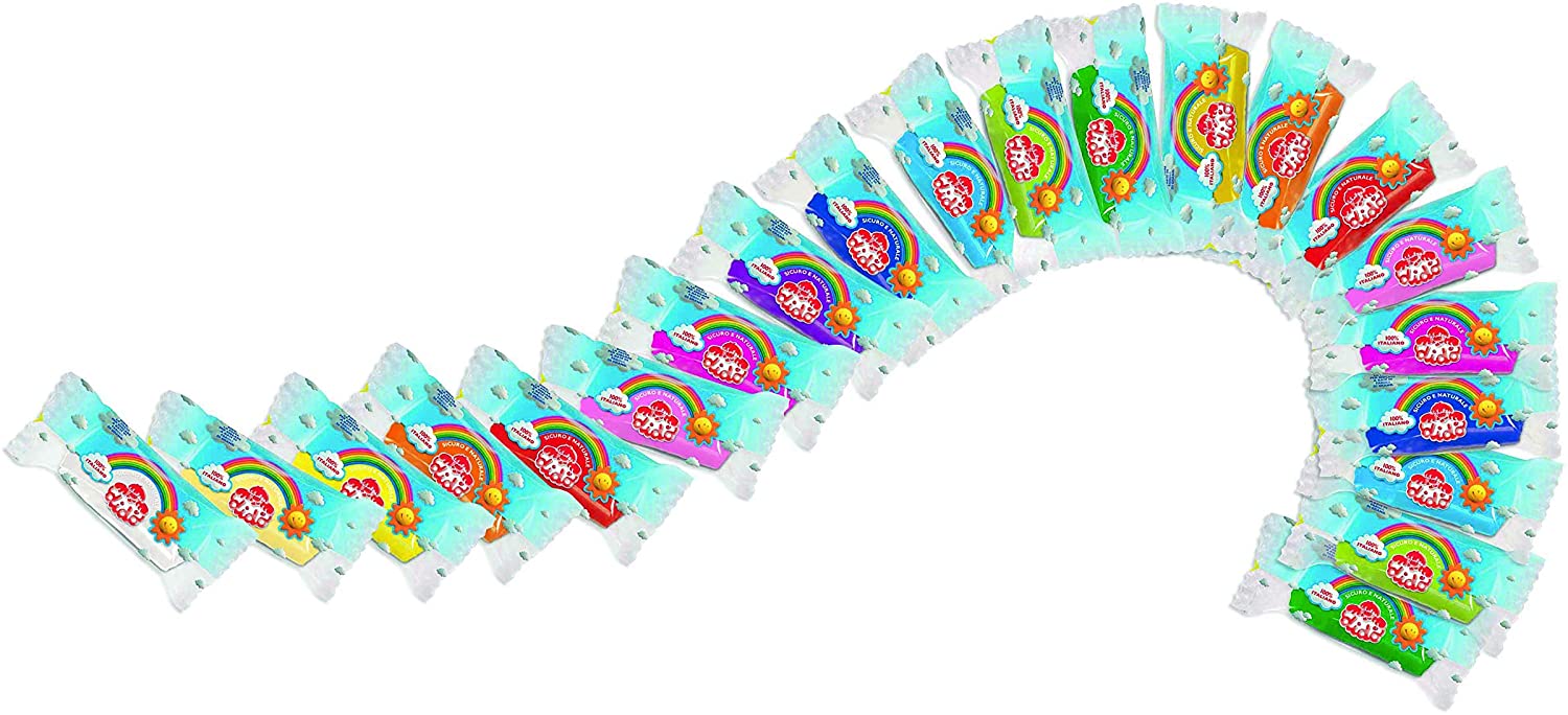 DIDÒ I LOVE DIDO SET SALSICCIOTTI PONGO CLASSICI E GLITTER 50 G X 22 PZ