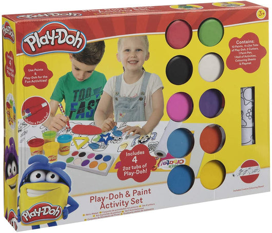 PLAY DOH SET CREATIVO PAINT PER COLORARE DIPINGERE TAGLIARE CREARE