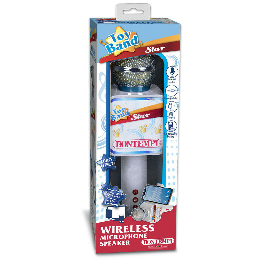 BONTEMPI MICROFONO WIRELESS CON SUPPORTO PER SMARTPHONE