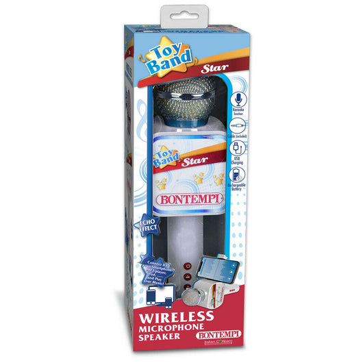 BONTEMPI MICROFONO WIRELESS CON SUPPORTO PER SMARTPHONE