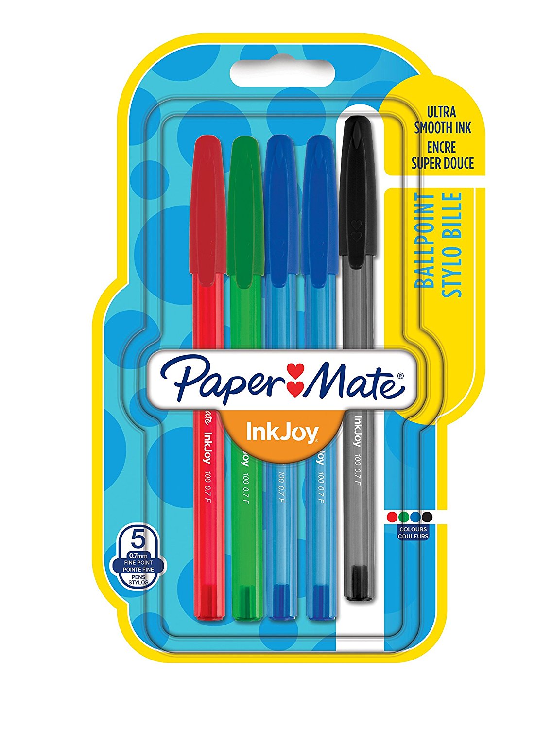 PAPERMATE PENNA A SFERA INKJOY 5PZ COLORI ASSORTITI