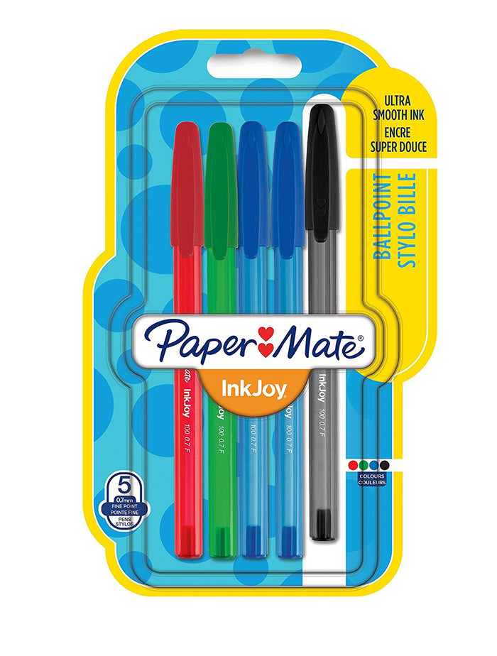 PAPERMATE PENNA A SFERA INKJOY 5PZ COLORI ASSORTITI