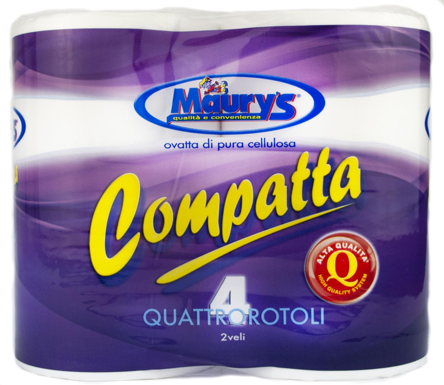 MAURY'S CARTA IGIENICA 24 ROTOLI 2 VELI COMPATTA 780GR ALTA QUALITÀ