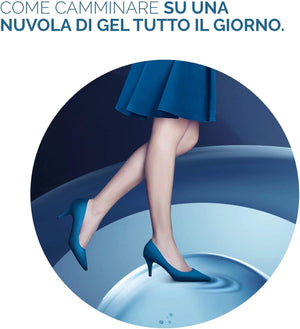 SCHOLL 2 PZ X 1 PAIO SOLETTE GEL ACTIV DONNA PER TACCHI MEDI AZIONE AMMORTIZZANTE E ANTISCIVOLO