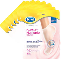 SCHOLL PEDIMASK MASCHERA PIEDI NUTRIENTE CON OLIO DI MACADAMIA 0% PROFUMI E COLORANTI 8 CONFEZIONI DA 1 PAIO DI CALZINI
