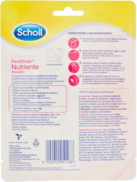SCHOLL PEDIMASK MASCHERA PIEDI NUTRIENTE CON OLIO DI MACADAMIA 0% PROFUMI E COLORANTI 3 CONFEZIONI DA 1 PAIO DI CALZINI