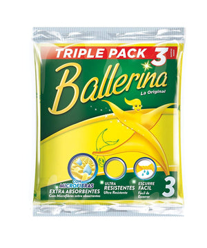 SET 15 CONFEZIONI VIM PANNO BALLERINA DA 3 PEZZI CIASCUNA SUPER ASSORBENTE